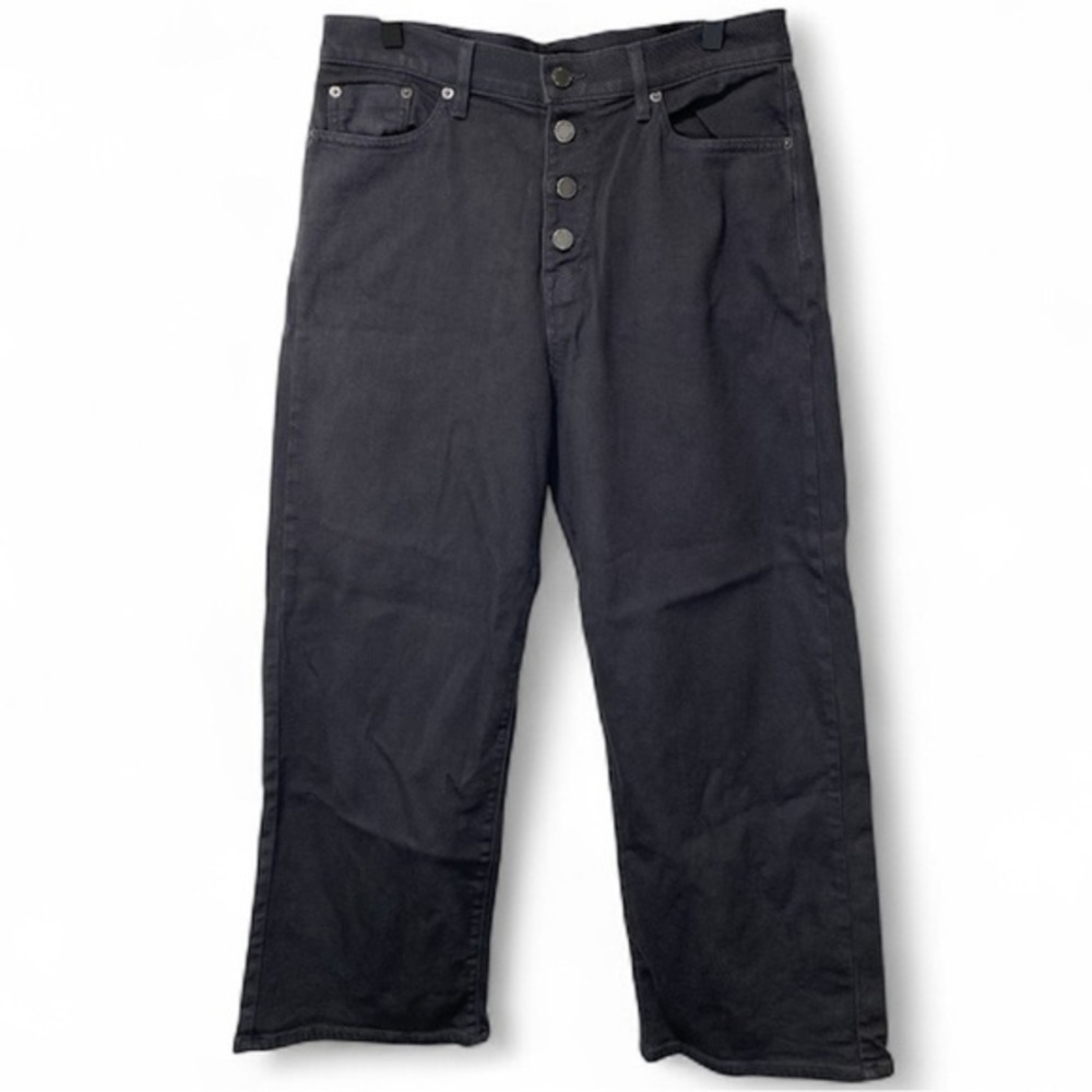 Anthropologie Modern American Savannah High Wide Jeans Charcoal Size 31